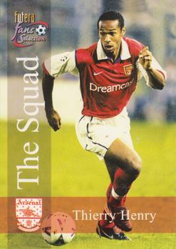 2000 Futera Fans Selection Arsenal #120 Thierry Henry Front