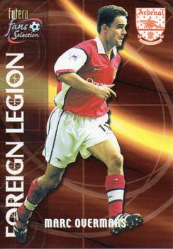 2000 Futera Fans Selection Arsenal #131 Marc Overmars Front