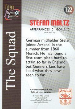 2000 Futera Fans Selection Arsenal - Foil #122 Stefan Maltz Back