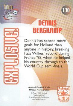 2000 Futera Fans Selection Arsenal - Foil #130 Dennis Bergkamp Back