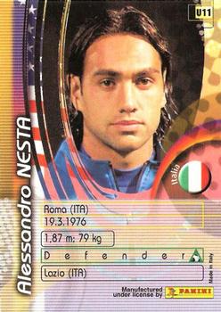2002 Panini World Cup Insert Alessandro Nesta #U11 