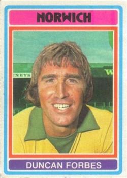 1976-77 Topps Footballer #18 Duncan Forbes Front