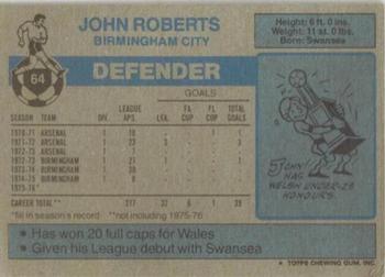 1976-77 Topps Footballer #64 John Roberts Back