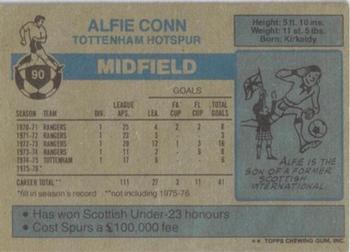 1976-77 Topps Footballer #90 Alfie Conn Back