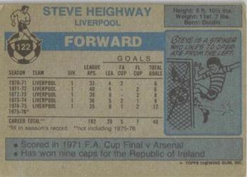 1976-77 Topps Footballer #122 Steve Heighway Back