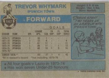 1976-77 Topps Footballer #147 Trevor Whymark Back