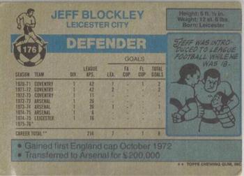 1976-77 Topps Footballer #176 Jeff Blockley Back