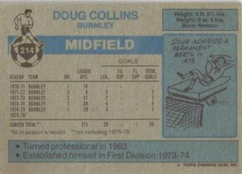 1976-77 Topps Footballer #214 Doug Collins Back