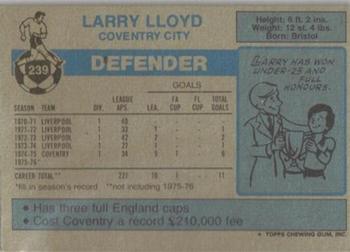 1976-77 Topps Footballer #239 Larry Lloyd Back