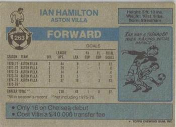 1976-77 Topps Footballer #263 Ian Hamilton Back