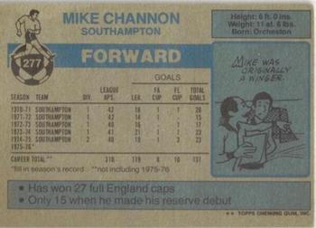 1976-77 Topps Footballer #277 Mike Channon Back