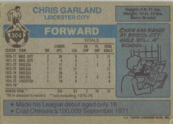 1976-77 Topps Footballer #304 Chris Garland Back