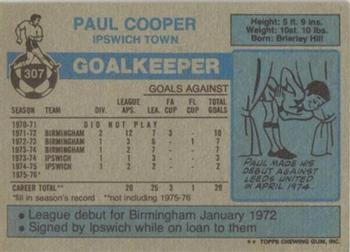 1976-77 Topps Footballer #307 Paul Cooper Back
