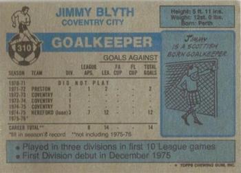 1976-77 Topps Footballer #310 Jim Blyth Back