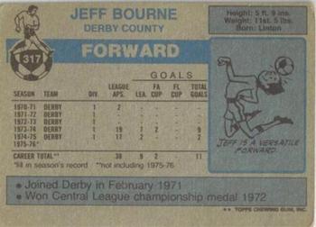 1976-77 Topps Footballer #317 Jeff Bourne Back