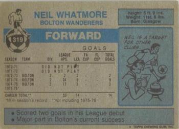 1976-77 Topps Footballer #319 Neil Whatmore Back