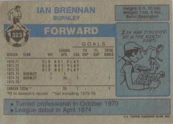 1976-77 Topps Footballer #323 Ian Brennan Back