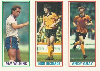 1981-82 Topps Footballer #84 / 85 / 75 Andy Gray / John Richards / Ray Wilkins Front