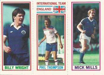 1981-82 Topps Footballer #35 / 167 / 26 Mick Mills / Phil Thompson / Billy Wright Front