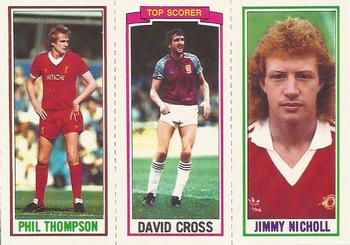 1981-82 Topps Footballer #68 / 164 / 46 Jimmy Nicholl / David Cross / Phil Thompson Front