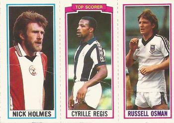 1981-82 Topps Footballer #36 / 163 / 94 Russell Osman / Cyrille Regis / Nick Holmes Front