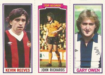 1981-82 Topps Footballer #113 / 165 / 60 Gary Owen / John Richards / Kevin Reeves Front