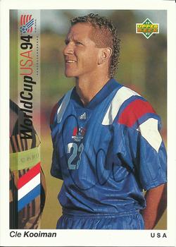 1993 Upper Deck World Cup Preview (English/Spanish) - USA Autographed Factory #23 Cle Kooiman Front