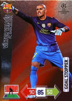 2012-13 Panini Adrenalyn XL UEFA Champions League - Goal Stoppers #NNO Victor Valdes Front