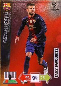 2012-13 Panini Adrenalyn XL UEFA Champions League - Fans' Favourites #NNO Gerard Pique Front