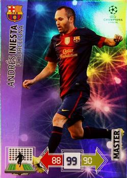 2012-13 Panini Adrenalyn XL UEFA Champions League - Masters #NNO Andres Iniesta Front