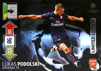 2012-13 Panini Adrenalyn XL UEFA Champions League - Limited Editions #NNO Lukas Podolski Front