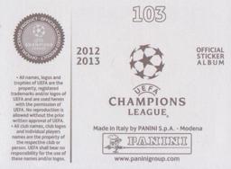 2012-13 Panini UEFA Champions League Stickers #103 Timo Hildebrand Back
