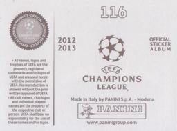 2012-13 Panini UEFA Champions League Stickers #116 Jefferson Farfan Back