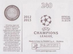 2012-13 Panini UEFA Champions League Stickers #240 Mesut Ozil Back
