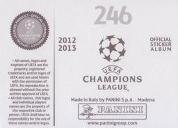 2012-13 Panini UEFA Champions League Stickers #246 Manchester City FC Badge Back