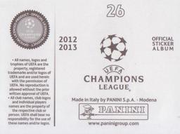 2012-13 Panini UEFA Champions League Stickers #26 Silvestre Varela Back