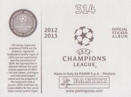 2012-13 Panini UEFA Champions League Stickers #314 Juan Mata Back