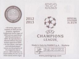 2012-13 Panini UEFA Champions League Stickers #322 Olexandr Kucher Back
