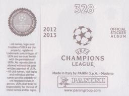 2012-13 Panini UEFA Champions League Stickers #328 Alex Teixeira Back