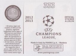 2012-13 Panini UEFA Champions League Stickers #333 Eduardo da Silva Back