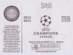 2012-13 Panini UEFA Champions League Stickers #343 Martin Caceres Back