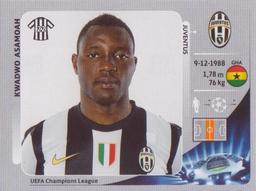 2012-13 Panini UEFA Champions League Stickers #347 Kwadwo Asamoah Front