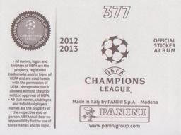 2012-13 Panini UEFA Champions League Stickers #377 Dante Back