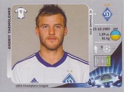 2012-13 Panini UEFA Champions League Stickers #43 Andriy Yarmolenko Front