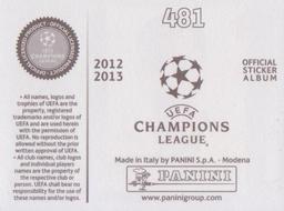 2012-13 Panini UEFA Champions League Stickers #481 Andriy Dykan Back