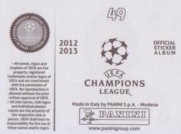 2012-13 Panini UEFA Champions League Stickers #49 Salvatore Sirigu Back