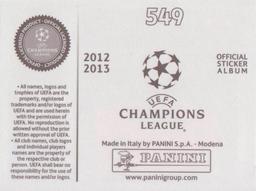 2012-13 Panini UEFA Champions League Stickers #549 Paulo Cesar Back