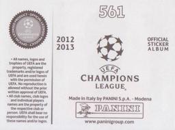 2012-13 Panini UEFA Champions League Stickers #561 Felipe Melo Back
