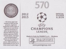 2012-13 Panini UEFA Champions League Stickers #570 CFR 1907 Cluj Badge Back