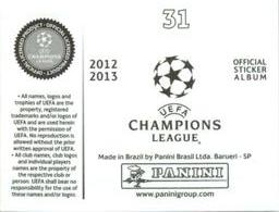 2012-13 Panini UEFA Champions League Stickers #31 Maxym Koval Back